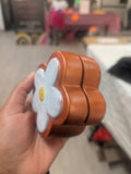 Copper Bloom Hand-Painted Ceramic Photo Holder